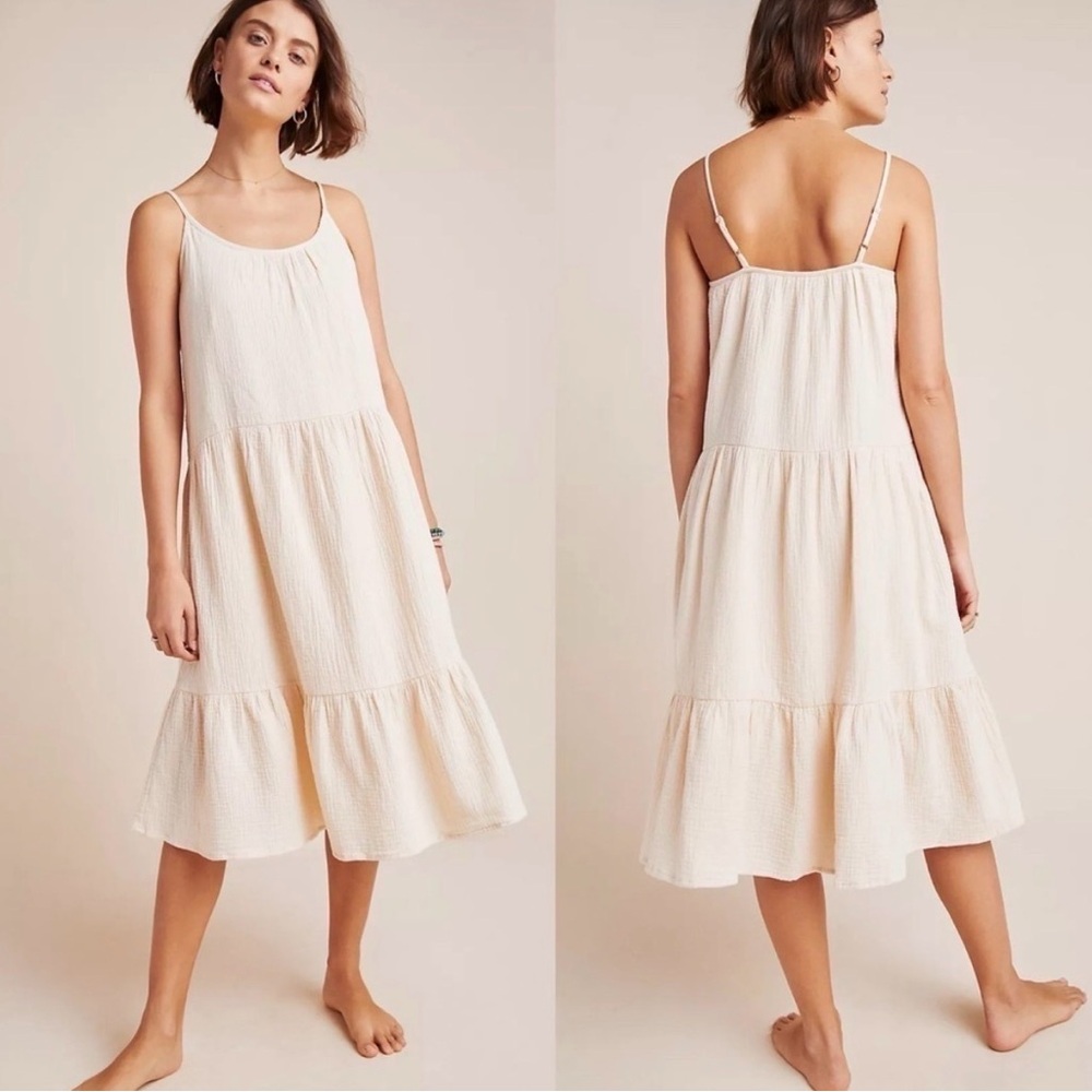Anthropologie Dolan Karin Gauze Midi Beach Dress